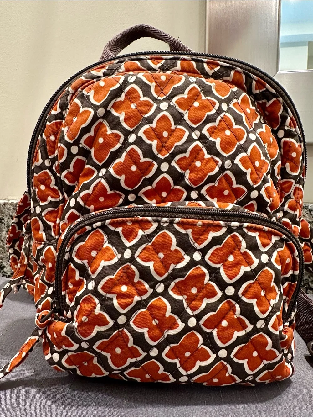Vera Bradley Quilted Cotton Mini Banbury Backpack - Moorish Pattern